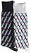Soxmile Mens Big and Tall Jacquard Fashion Crew Socks - Square Stripes