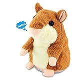 GogoForward The Cute Mimicry Pet Hamster Talking Plush Animal Toy Electronic Hamster Mouse (Coffee)