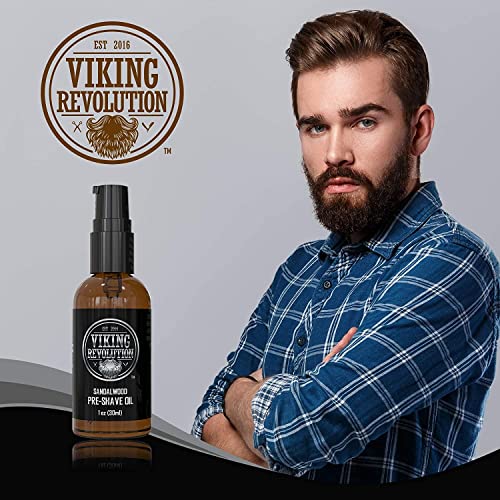 Viking Revolution Pre Shave Oil for Men Best Shaving Oil with
