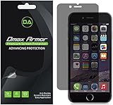 [2-Pack] Dmax Armor® Apple iPhone 6S Privacy Anti-Spy Screen Protector Shield - Lifetime Replacements Warranty- Retail Packaging