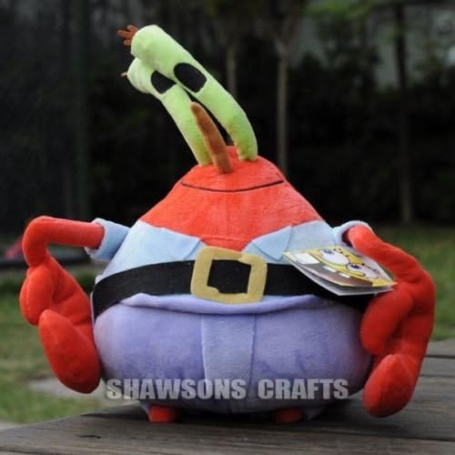 TONGROU SPONGEBOB SQUAREPANTS CHARACTERS PLUSH STUFF TOY 12" EUGENE H. KRABS DOLL CRAB