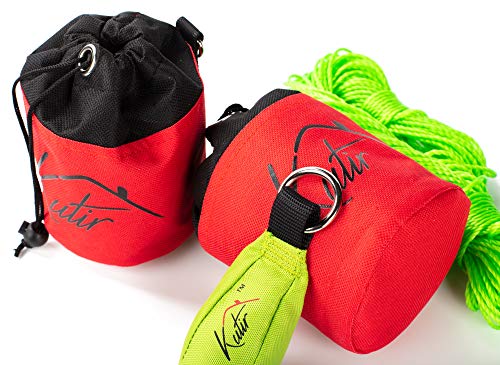 Kutir Pack of 2, Throw Line Storage Bag with Capacity of 250' Throw Line Drawstring, Perfect for Storage Bag for Arborist, Tree Climbing, High Limb Climbing