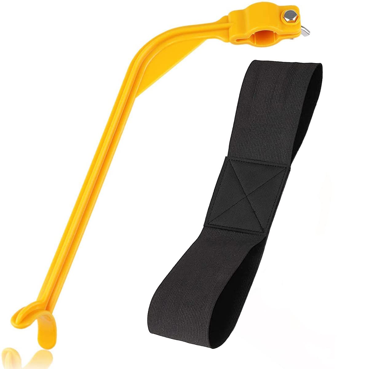 HIDEWALKER Golf Training Aids Set Beginner Swing Alignment Corrector Golf Swing Plane Training Aid Arm Band And Wrist Stick for Men Women Kids (Yellow)