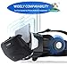 Eleovo 3D VR Headset with Remote Controller Large Viewing Experience Virtual Reality Glasses with Builted-in Stereo Headphone for VR Games 3D Movies Fit for 4.7-6.0 Inches iPhone Android Smartphones