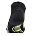 Feetures! - Elite Light Cushion - No Show Tab - Black/Reflector - Size Large - Athletic Running Socks