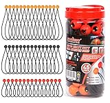 HORUSDY 45 Pack Ball Bungee Cords, Includes