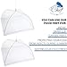 Mesh Screen Food Cover Tents - Set of 2 Large Galvanized Steel Wire Pop-Up Tents, Stylishly and Conveniently Keeps Bugs Away From Food by Chuzy Chef