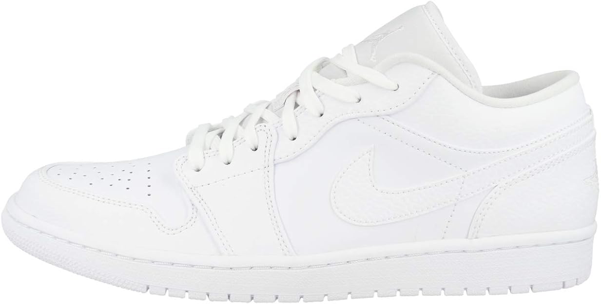 Jordan Men S Shoes Nike Air 1 Low Triple White 130 Basketball Amazon Com