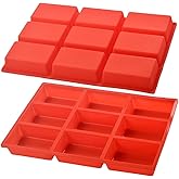 12-Cavity Silicone Mini Loaf Pan - Nonstick Baking Mold For Bread, Brownies & Cheesecake | Food Grade Flexible Tray