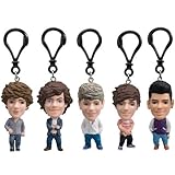 One Direction 1D - Set of All 5 Original Band Members - Celebz Mini Figure Keyrings - Harry, Zayn, Louis, Liam & Niall