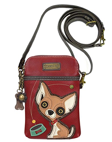 Chala Chihuahua Cellphone Crossbody Handbag - Convertible Strap