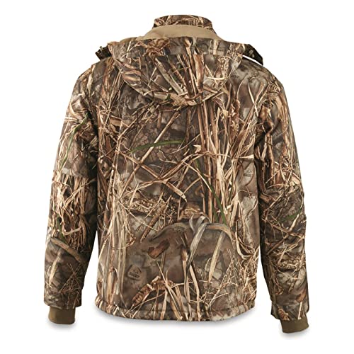 Guide Gear Men’s Waterfowl Hunting Camo Jacket Waterproof and Insulated