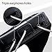 Sport Armband FREETOO Intelligent Touchscreen Water Sweat Resistant Armband Cell Phone Bag Case with Key Holder 3 Headphone Ports Cable Locker for Running Jogging Cycling Hiking black 5.5