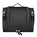 Travel Toiletry Bag Waterproof Dopp Kit Bathroom Storage Organizer with Hanging Hook for Men Women Toiletries and Travel Accessories, Large Capacity (Black)