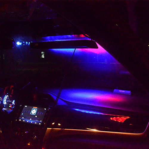 LED Blue Red Emergency Strobe Dash Lights for Police Cars Law