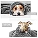 AIPERRO 2 Pack Premium Fluffy Fleece Dog Blanket, Soft and Warm Gray Pet Throw Blankets Bed Couch Car Seat Cover Washable for Puppies and Cats, Large