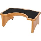 StrongTek Enhanced Squatting Toilet Stool, Wooden Potty Stool for Bathroom | 350 lbs , Anti-Slip Surface, Extra-Thick, Comfortable Toilet Stool for Kids, Adults and Seniors, Improve Bathroom Posture