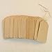 Marrywindix 100pcs Kraft Paper Kraft Tag DIY Blessing Easter Cards Greeting Card Wedding Brown Retangle Kraft Label Bonbonniere Favor Gift Tags with Jute Twines