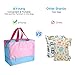 isYoung Wet and Dry Bag Baby Diaper Bag - Come with Dry Section, Wet Section, Shoe Section. (Pink)