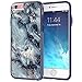 True Color Case Compatible iPhone 6s Case, Grayish Blue Marble [Stone Texture Collection] Slim Hybrid Hard Back + Soft TPU Bumper Protective Durable [True Protect Series] iPhone 6 / 6s 4.7