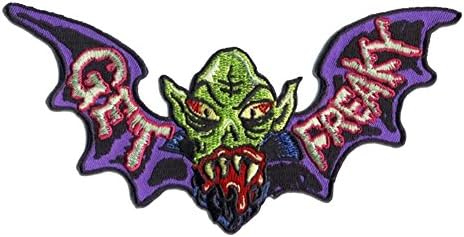 Get Freaky Bat Monster Patch Embroidered Iron On Applique