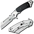 4.75" Rtek Spring Assisted Cleaver Pocket Folding Knife Razor Blade Pearl 5 colors (Black)