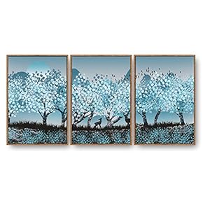 Framed Home Artwork Abstract Nature Landscape for Living...