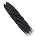 Senegalese Twist Crochet Hair 14 Inch 6 Packs Pre Looped Crochet Hair for Black Women Mini Havana Twist Crochet Braids (1B)
