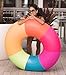 Mimosa Inc Rainbow Inflatable Premium Quality Giant Round Tube Pool Float
