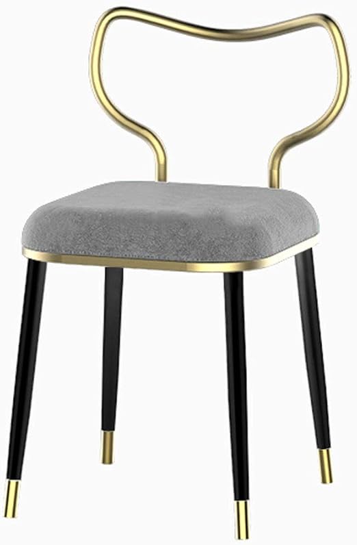 SHIJIANX Silla Tapizada en Terciopelo Silla Nórdica Vintage Silla Salon