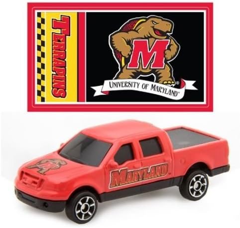 Maryland Terrapins NCAA 1/87 Scale Ford F-150 Pick-up Diecast Truck with Team Mascot Sticker