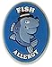 AllerMates Fish Allergy Charm for Multi-Allergy Wristband: Detective Fin