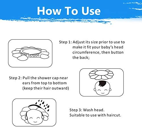 Baby Shower Cap Gimilife Baby Bath Visor Baby Shower Head Protector Hat Shampoo Bath Shower Wash Hair Shield Cap Bathing Shampoo Shower Protection Hat For Baby Bathroom Safety Blue Buy Online At