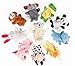 10 pcs Tiny Animal Farm Finger Puppet Toy Cloth Toy