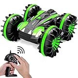 Stunt Remote Control Car RC Boats 4WD Radio Controlled Off Road Trucks Waterproof Vehicles for Kids 360 Spins/Double Sided/Amphibious