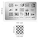 Nail Stamping Plate Nail Stamper - Christmas Nail Stamping Kit Ejiubas Nail Stamps 2PCS Double-Sided Halloween Nail Stamping Plates X19X20