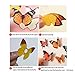 PrettyFNT 72PCS 3D Colorful Butterfly Wall Stickers,DIY Art Decoration Crafts for Classroom Office Bedroom Bathroom Living Room with Magnets and Glue Sticker Set