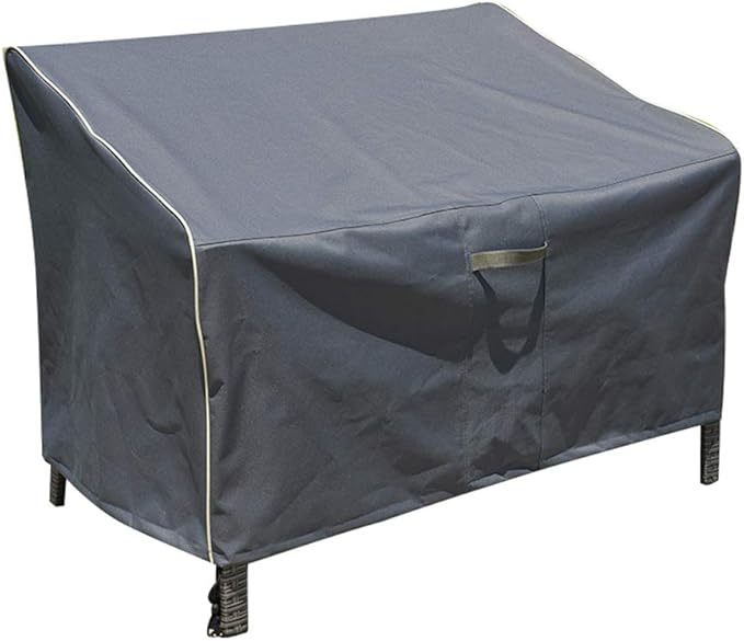2 Seat Garden Bench Cover Waterproof Breathable 600D Oxford Fabric