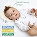 DeaUnique Baby Pillow Memory Foam, Head Shaping & Bamboo Pillow Cover. Newborn Head Support Pillow Prevent Flat Head Syndrome or Plagiocephaly.Soft and Breathable, Infant Sleeper Pillow. White.
