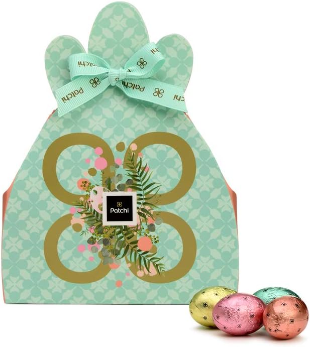 Colorful Easter Chocolate Eggs Bag, 15 Chocolate Eggs