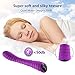 Sensaty Cordless Wand Massager, USB Rechargeable Powerful Body Massage Wand Waterproof Silicone Vibrator Massager for Personal Use- Purple