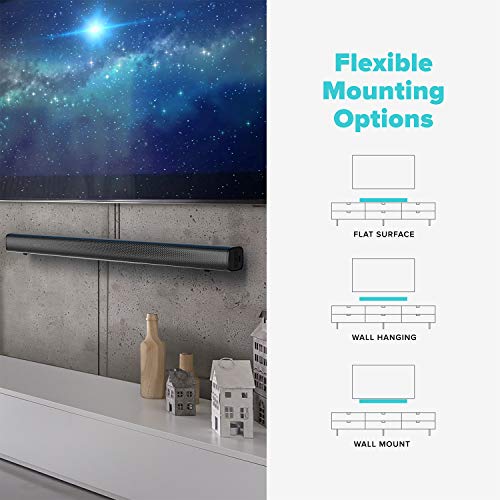 RIF6 Sound Bar 35 Inch Home Theater TV Soundbar with LED Display