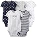 Carter's Baby Boys' 5 Pack Bodysuits (Baby) - Navy - 6M