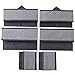 homyfort Clothes Drawer Organizer Dividers, Foldable Closet Dresser Storage Box Bins Cubes Baskets for Underwear Bras Socks Lingerie Baby Clothing, Set of 6 (Grey with Pattern)