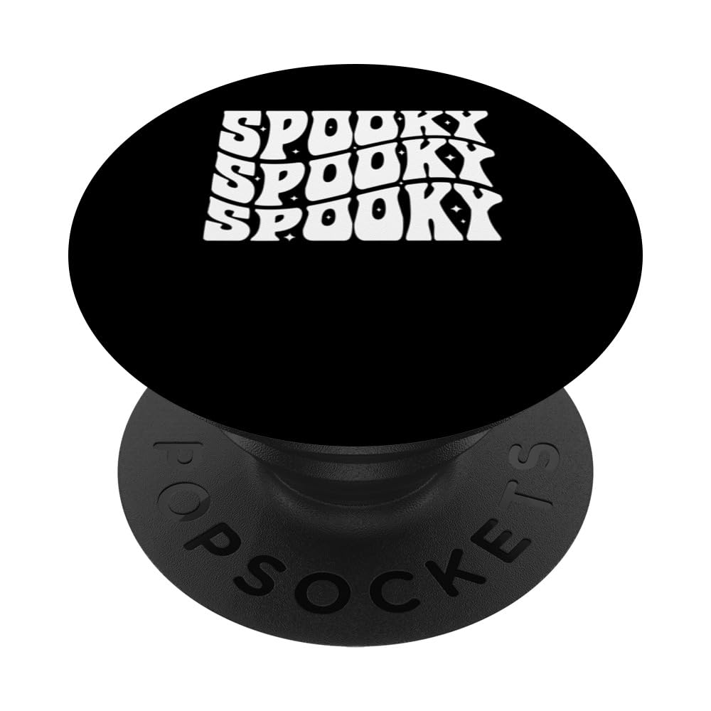 Spooky Spooky Halloween Creepy Ghostly Design PopSockets Swappable PopGrip