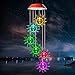 Solar Sunflower Wind Chime, for Mom for Wife for Grandma from Daughter, Outdoor Decor, Aunt Gifts,mom Gifts,Birthday Gift,Gardening Gift,Color Wind Chime,Commemorative Wind Chime