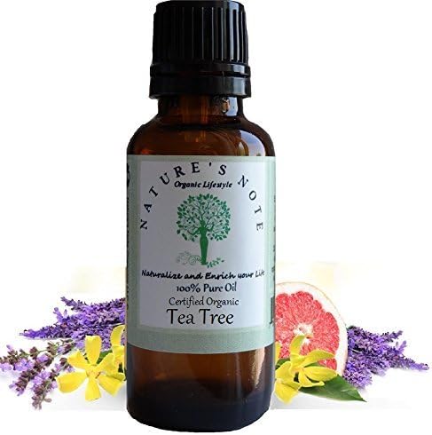 Natures Note Organics 100% Certified Essential Oils, Tea Tree, 10ml