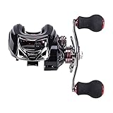 Pinty Aluminum Baitcasting Fishing Reel Baits Caster Combo (Left Hand)