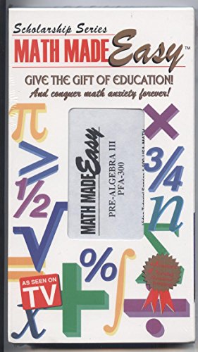 VHS video: Math Made Easy: Pre-Algebra III (PFA-300)