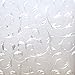 rabbitgoo Window Privacy Film, Frosted Glass Window Film Decorative for Glass, Sun UV Blocking Static Cling Floral Door Covering, Removable House Tint, 3D Vine Pattern, 35.4